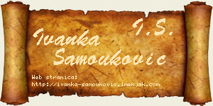 Ivanka Samouković vizit kartica